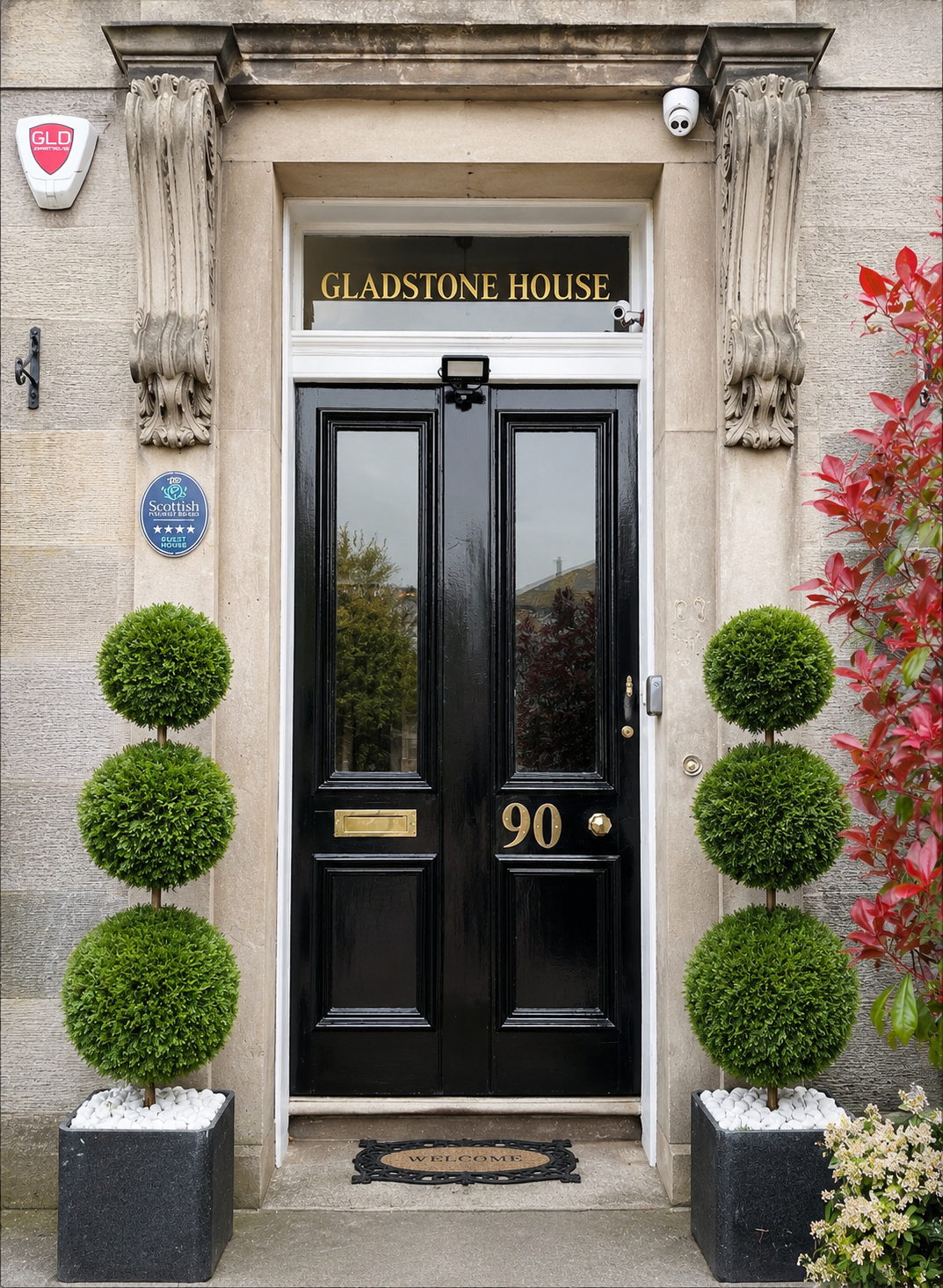 The front entrance of Gladstone House